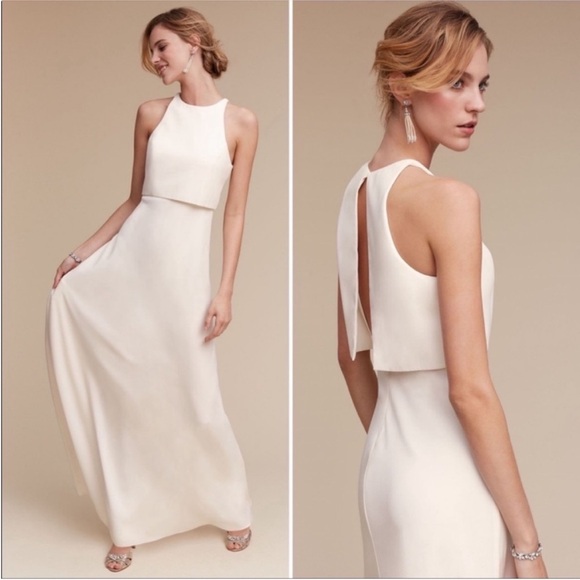 BHLDN XJill Jill Stuart Iva Crepe Maxi Dress MSRP: $298 BHLDN - Picture 3 of 15
